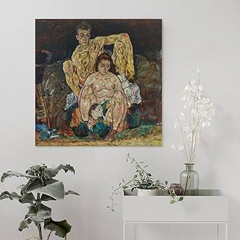 Amazon.co.jp: Egon Schiele エゴン・シーレ (家族) 絵画